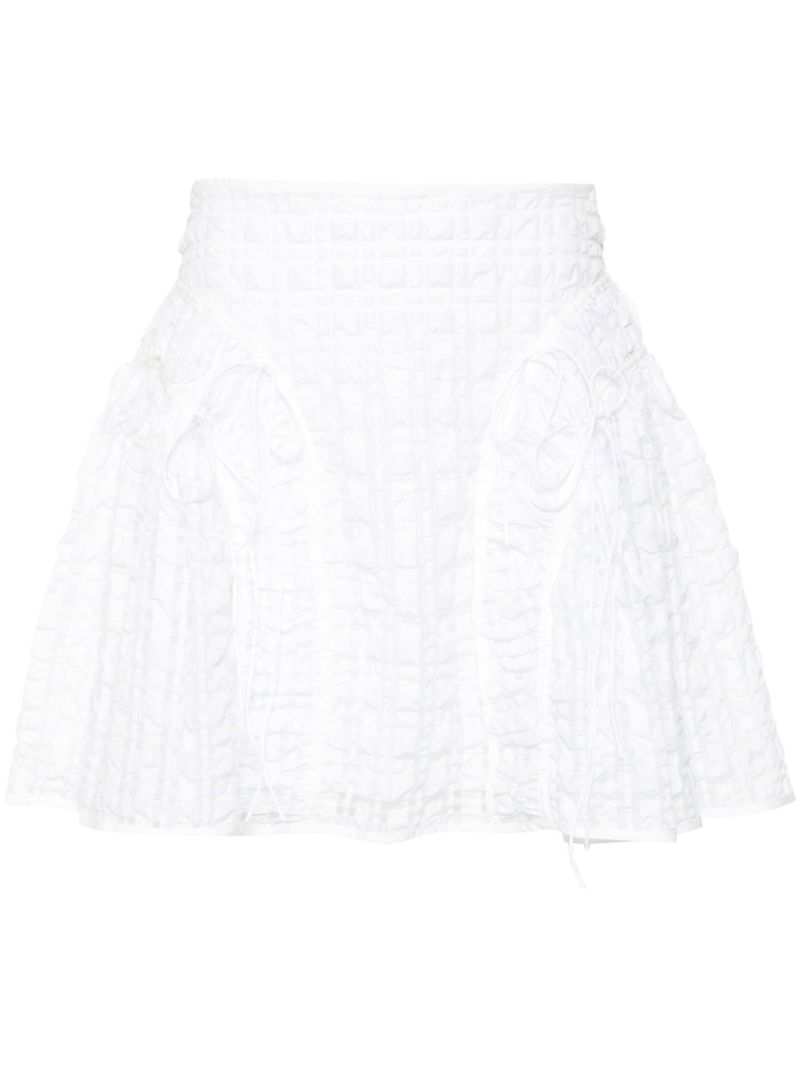 White Oda Mini Skirt