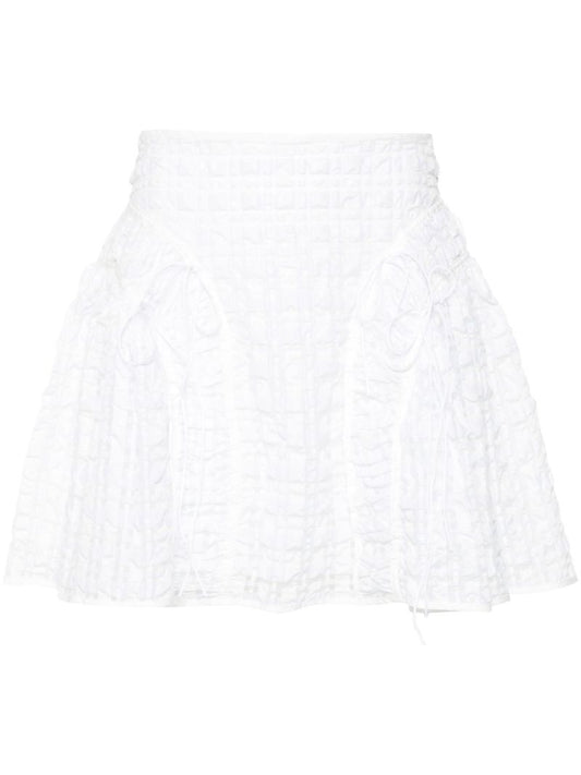 White Oda Mini Skirt