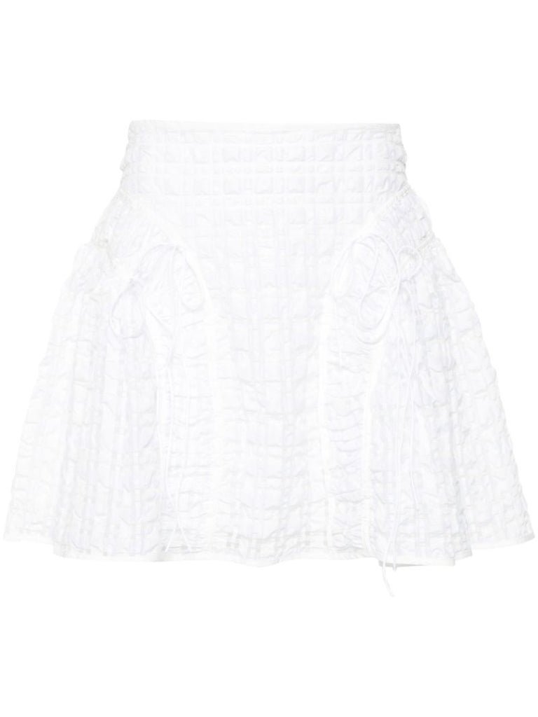 White Oda Mini Skirt