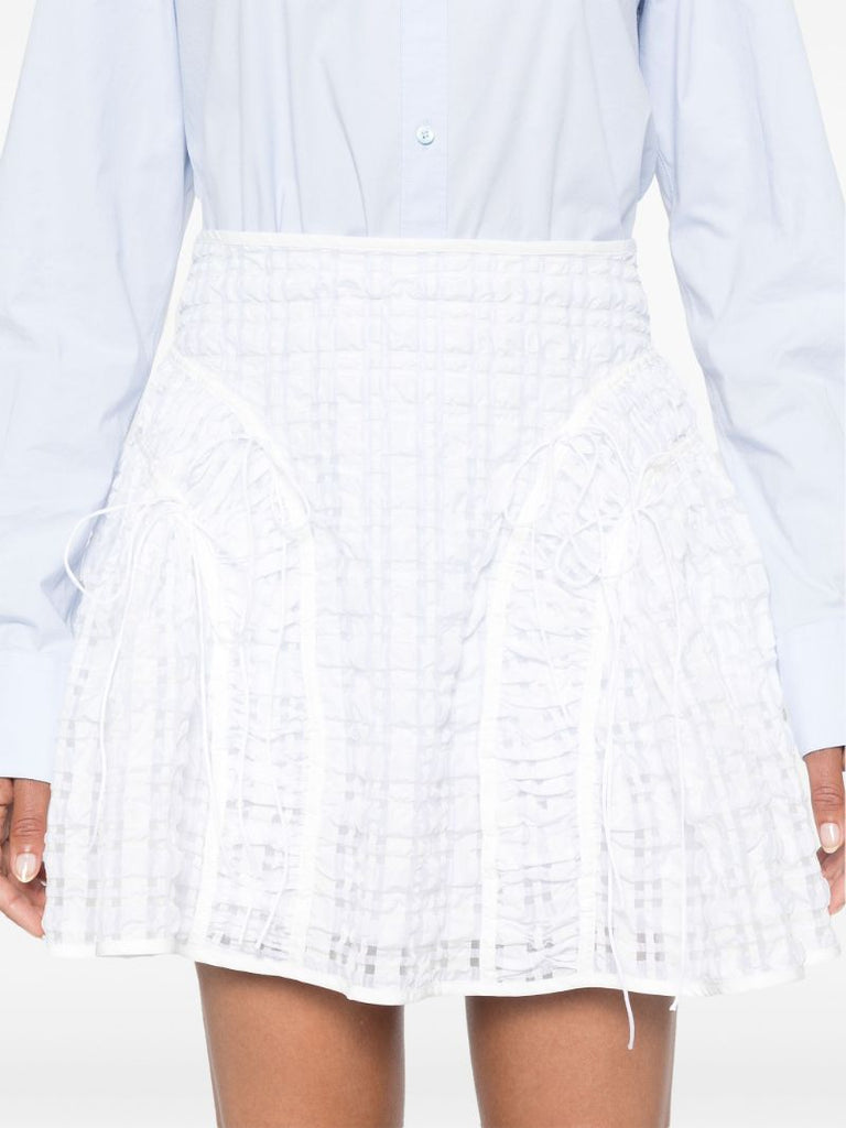 White Oda Mini Skirt