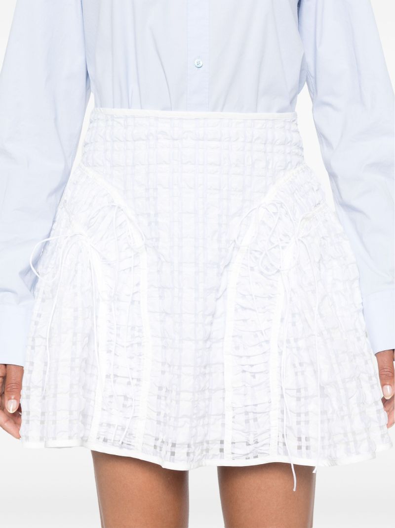 White Oda Mini Skirt