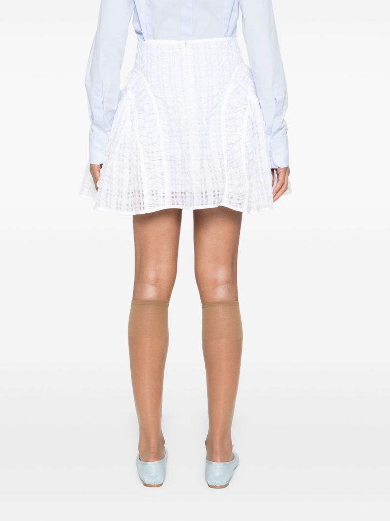 White Oda Mini Skirt