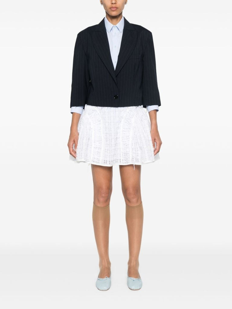 White Oda Mini Skirt