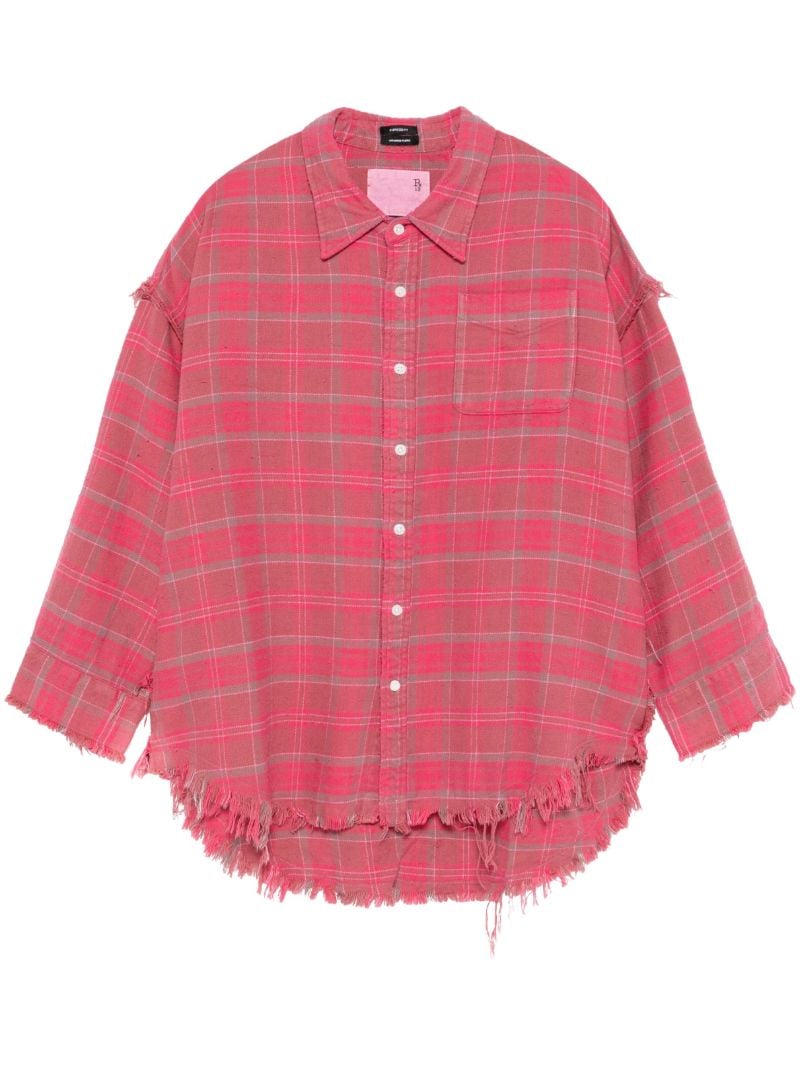 Plaid Distressed Shirt