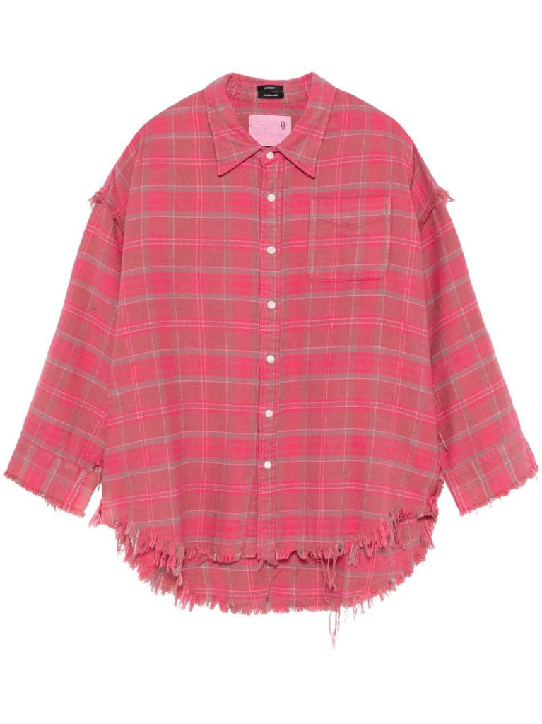 Plaid Distressed Shirt