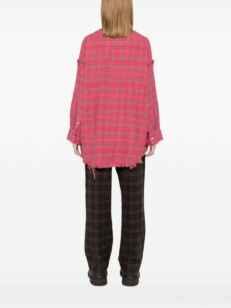 Plaid Distressed Shirt