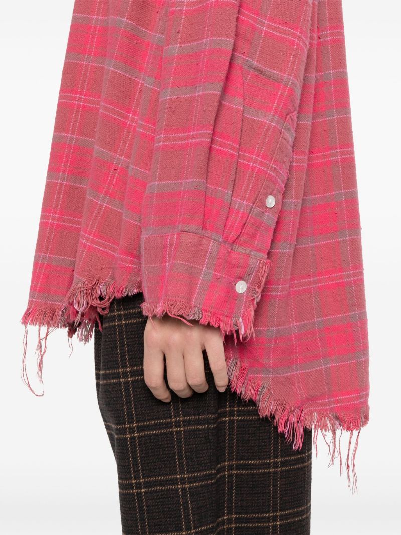 Plaid Distressed Shirt