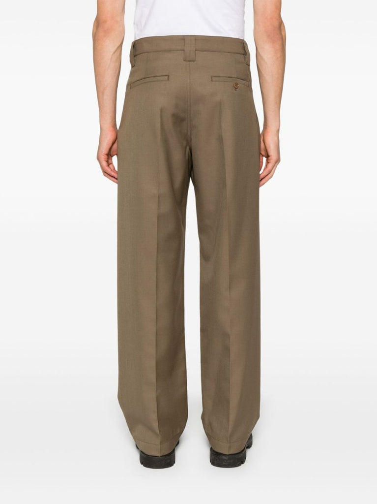 Brown Straight-leg Trousers