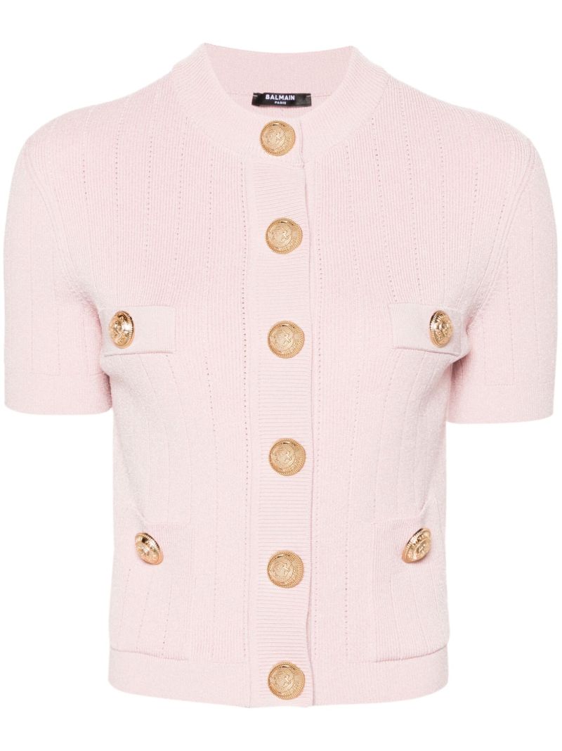 Pink B Knitted Cardigan