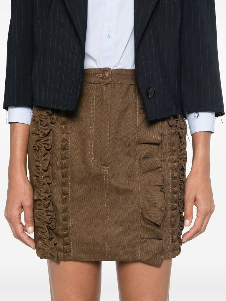 Brown Odin Mini Skirt