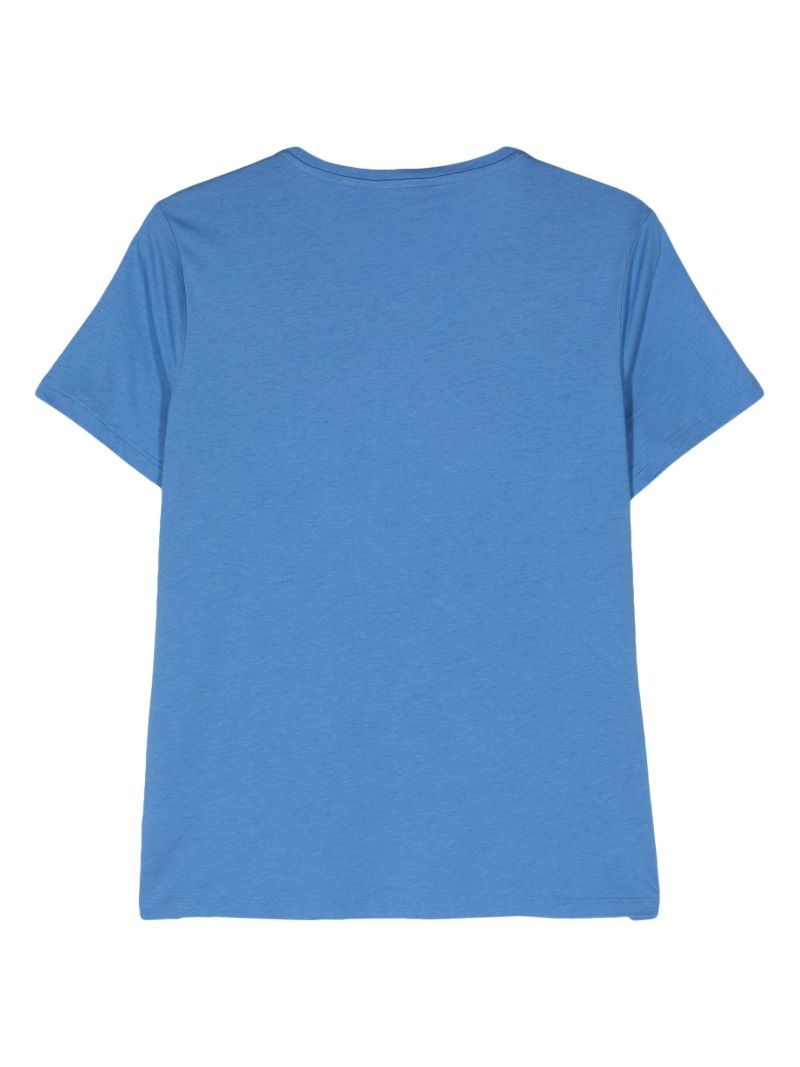 Blue Logo-print T-shirt