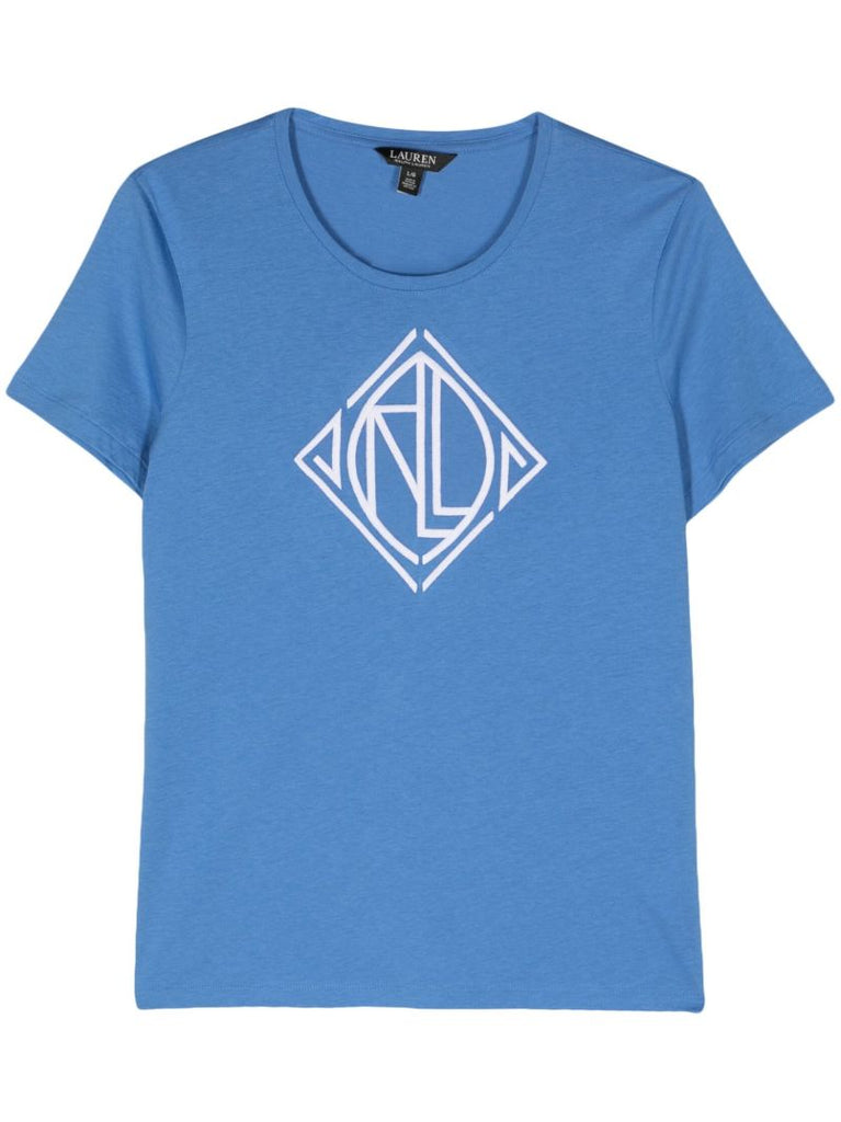 Blue Logo-print T-shirt