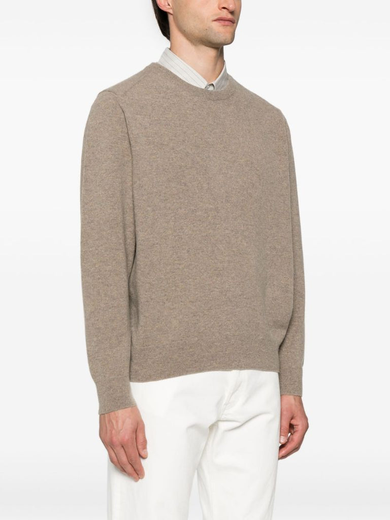 Neutral Crew-neck Jumper