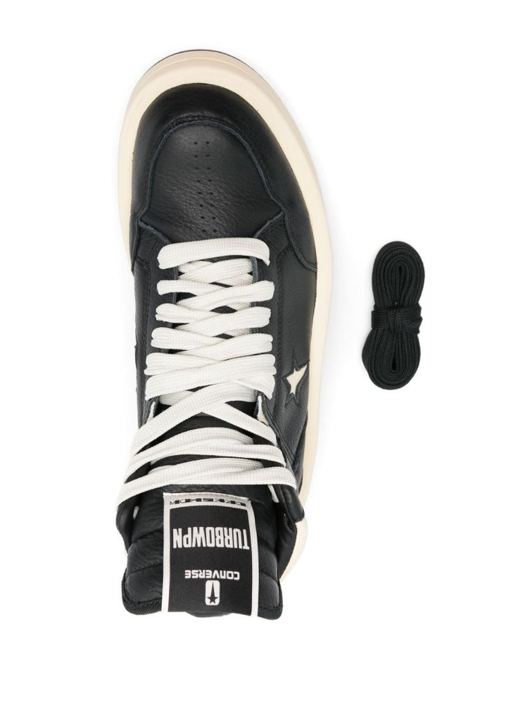 X Drkshdw Black Turbowpn Mid Sneakers