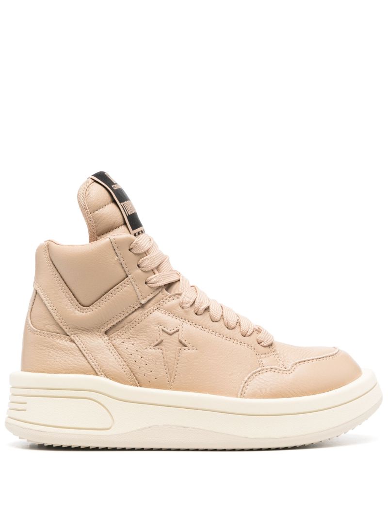 X Converse Beige High-top Sneakers