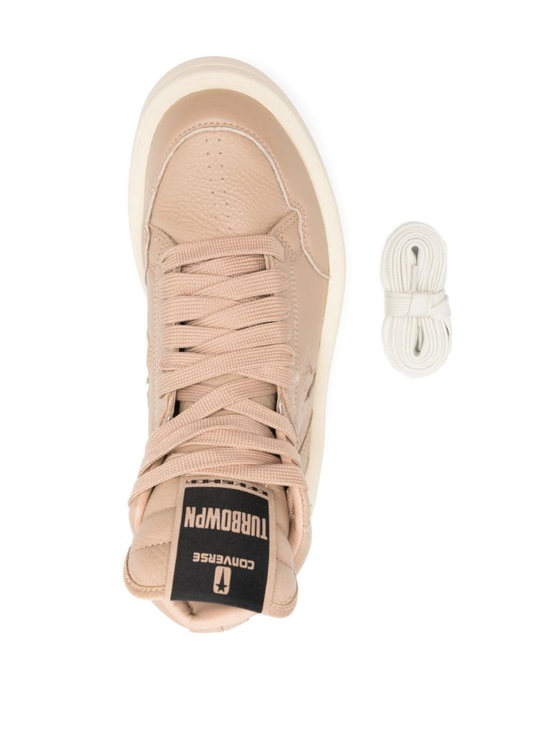 X Converse Beige High-top Sneakers