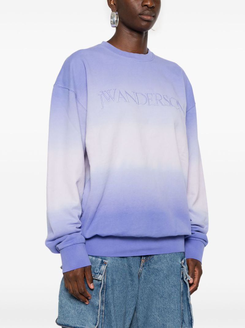 Purple Gradient-effect Sweatshirt