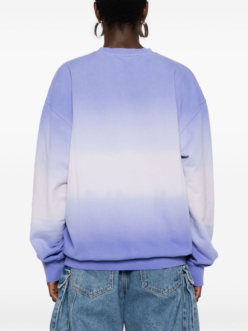 Purple Gradient-effect Sweatshirt