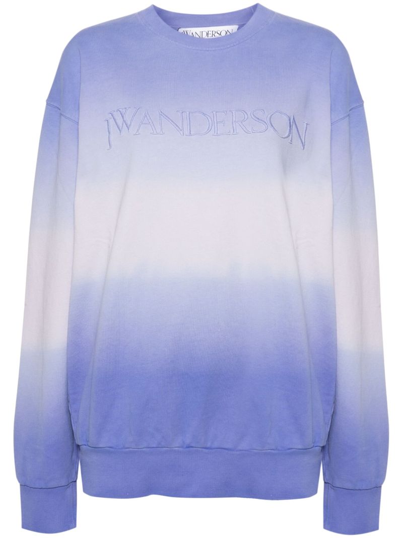 Purple Gradient-effect Sweatshirt
