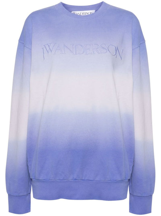 Purple Gradient-effect Sweatshirt