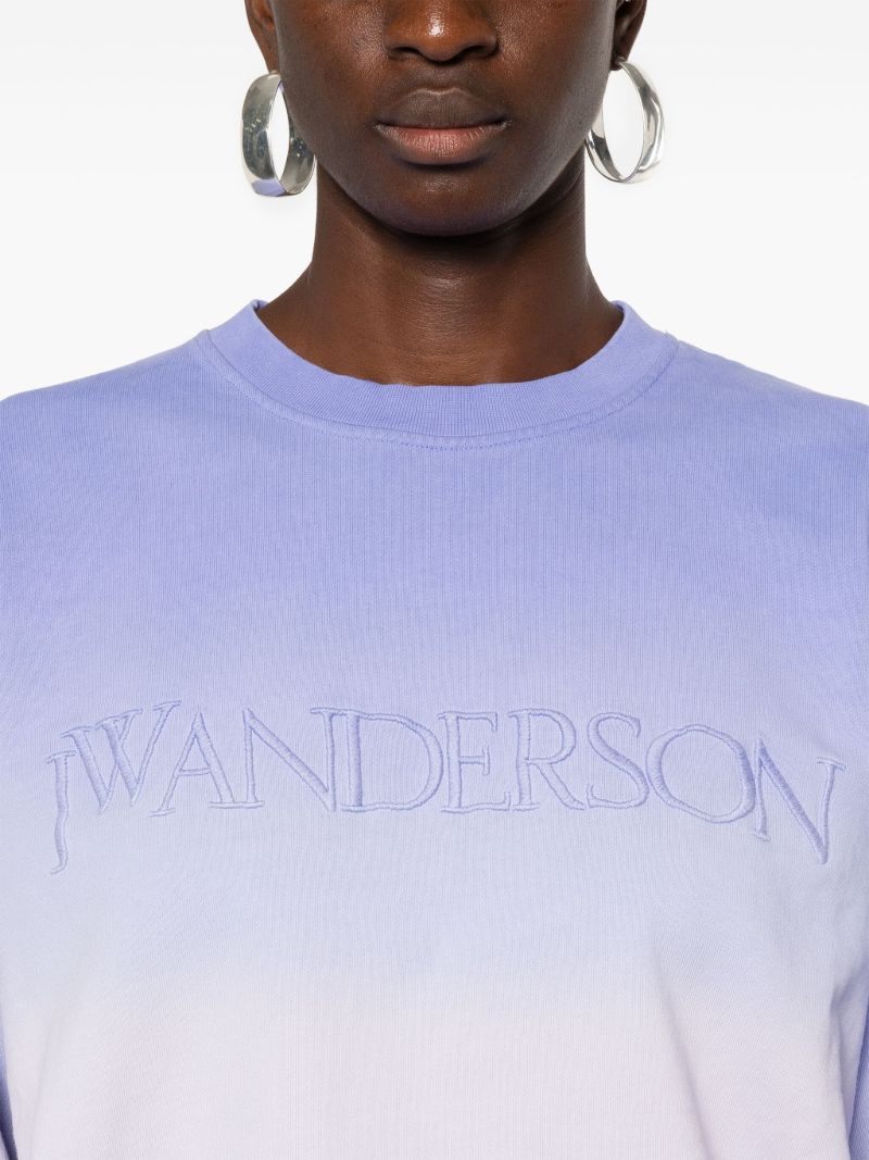 Purple Gradient-effect Sweatshirt