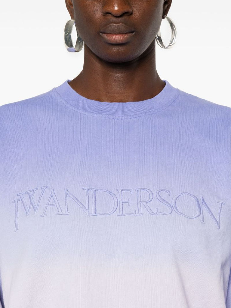 Purple Gradient-effect Sweatshirt