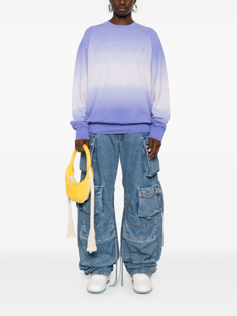 Purple Gradient-effect Sweatshirt