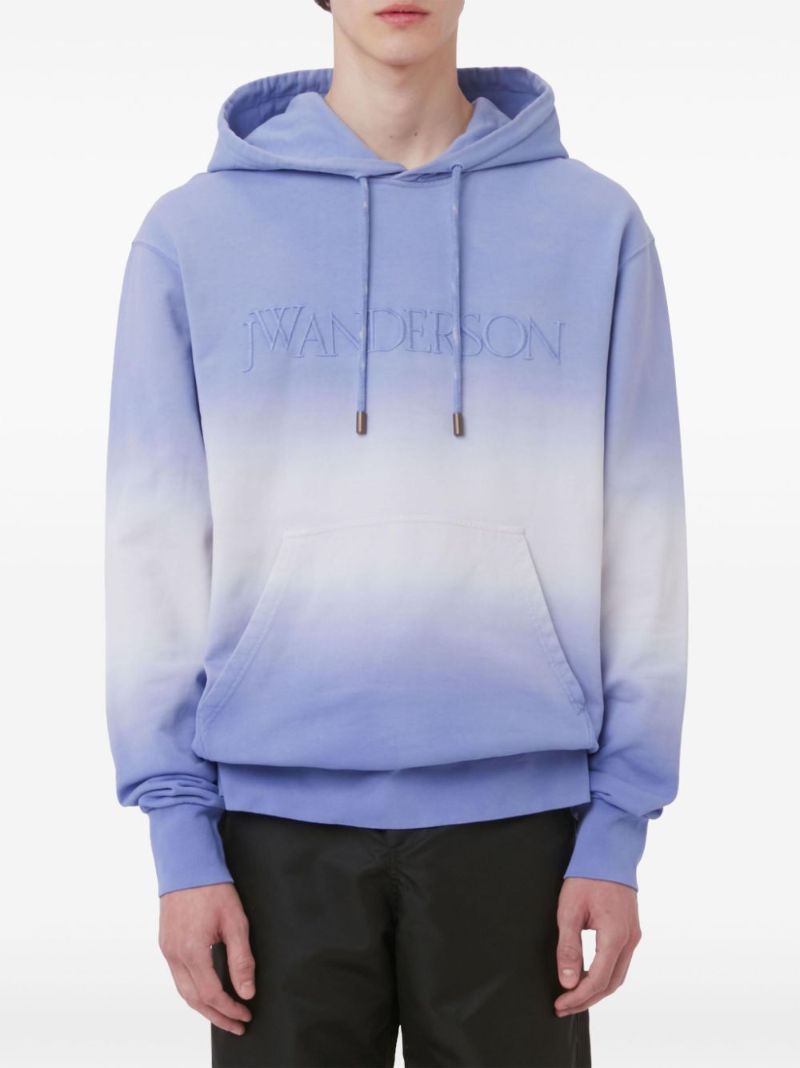Gradient Logo-embroidered Hoodie