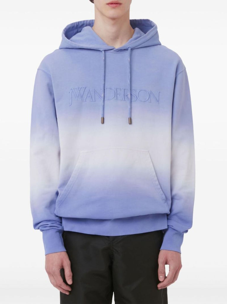 Gradient Logo-embroidered Hoodie