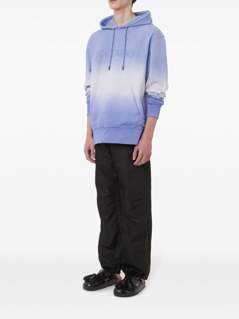 Gradient Logo-embroidered Hoodie