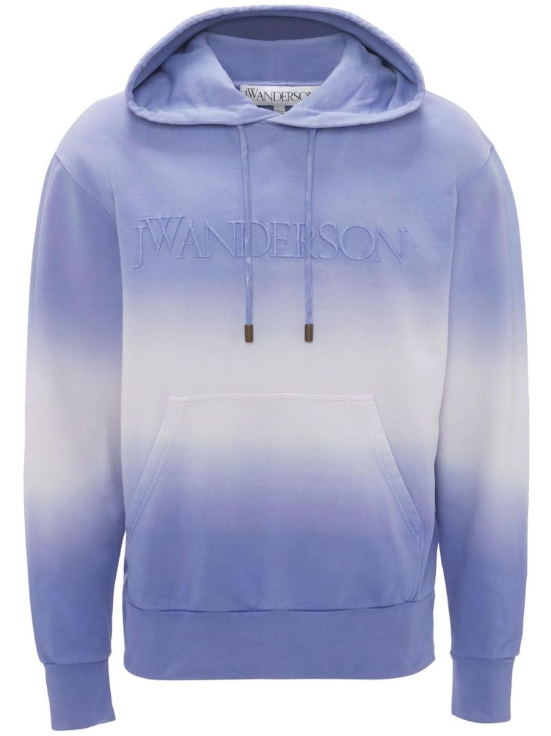 Gradient Logo-embroidered Hoodie