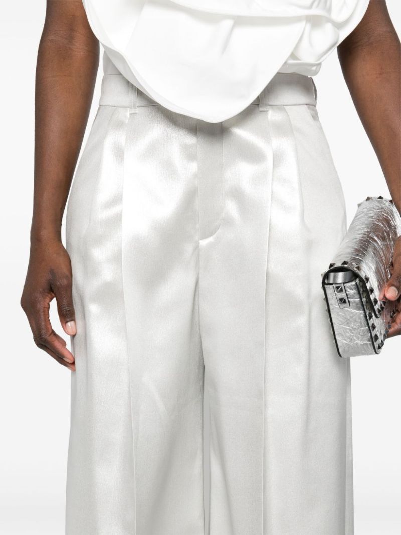 Silver LamÃ_x0083_Â© Wide-leg Trousers