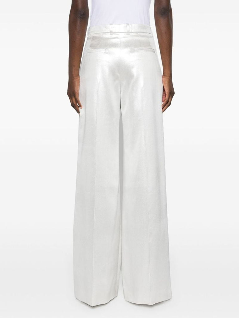 Silver LamÃ_x0083_Â© Wide-leg Trousers