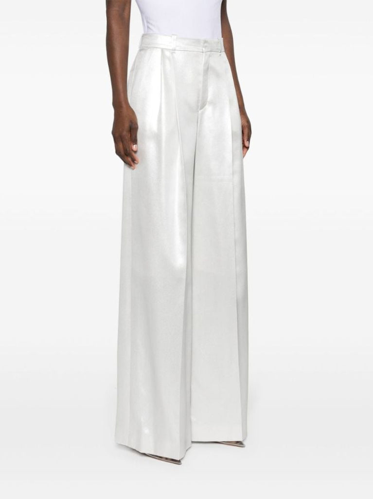 Silver LamÃ_x0083_Â© Wide-leg Trousers