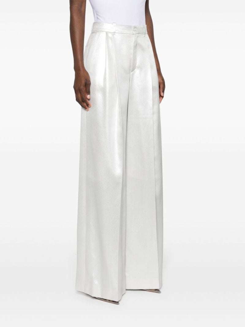 Silver LamÃ_x0083_Â© Wide-leg Trousers
