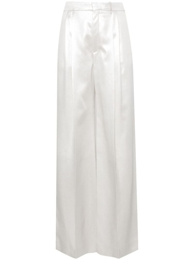 Silver LamÃ_x0083_Â© Wide-leg Trousers