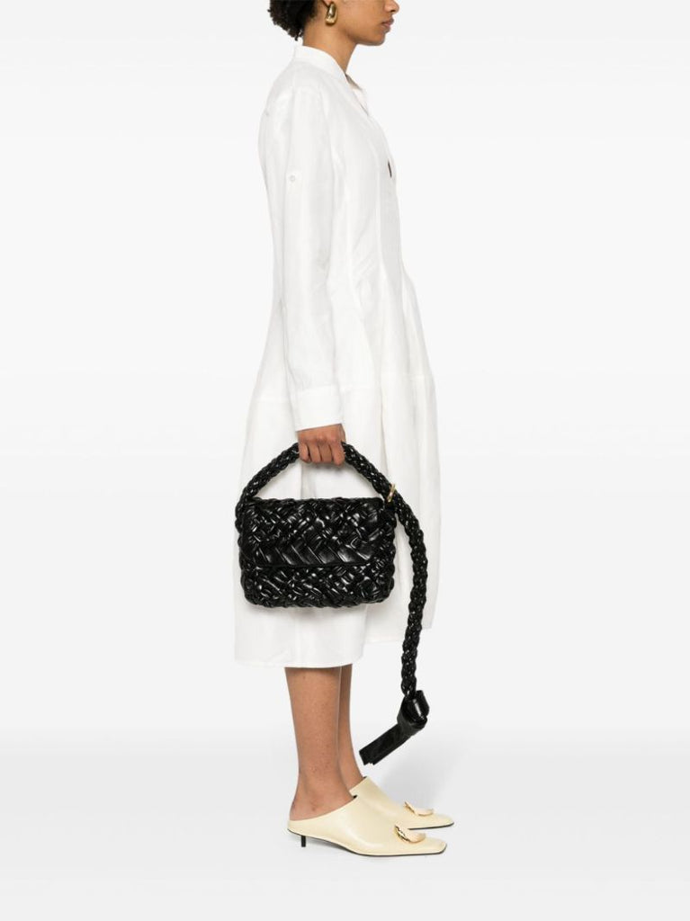 Black Kalimero CittÃ_x0083_Â  Leather Shoulder Bag