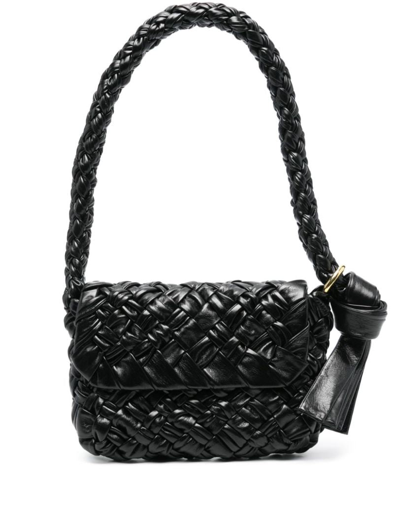 Black Kalimero CittÃ_x0083_Â  Leather Shoulder Bag