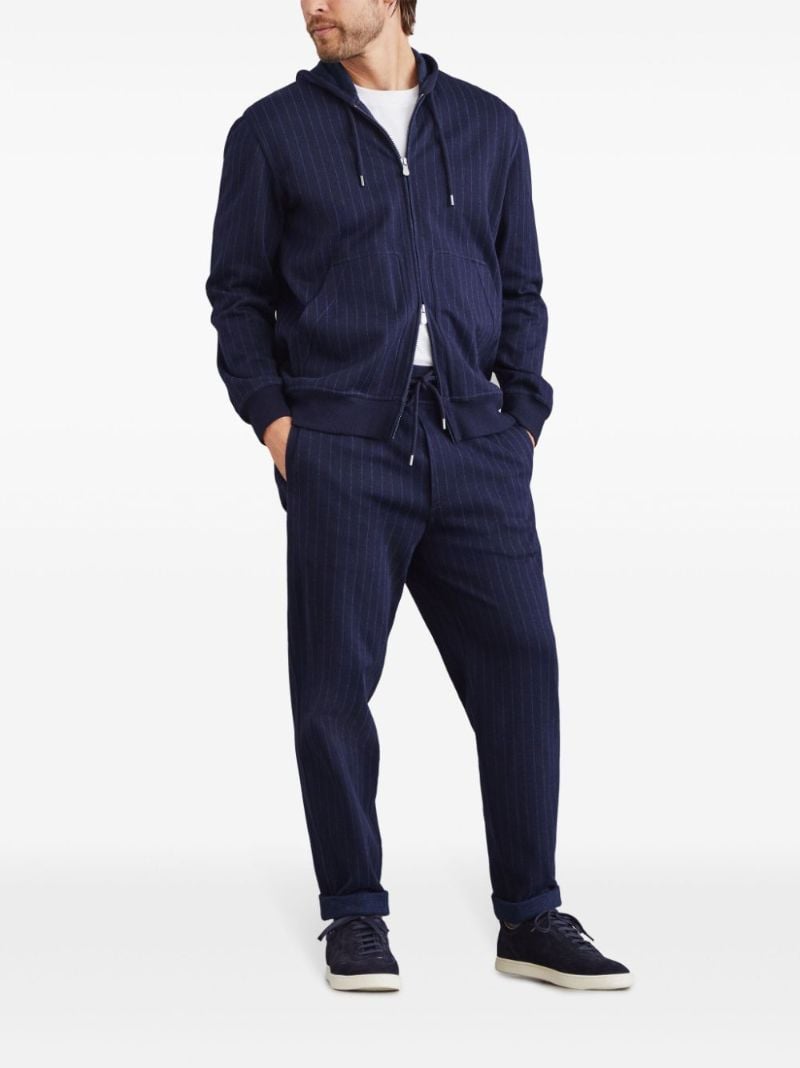 Blue Striped Track Pants