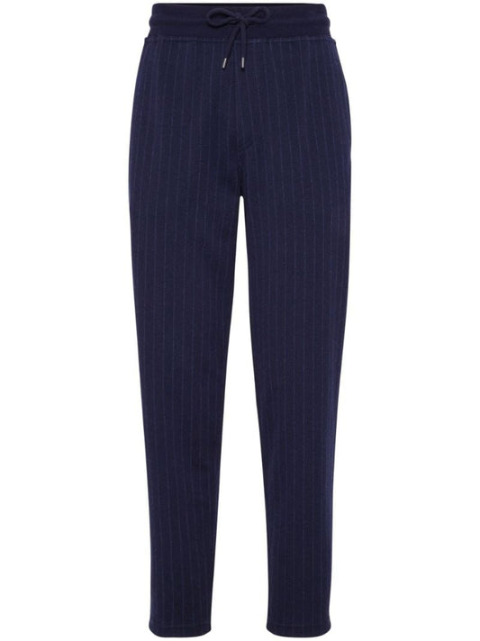 Blue Striped Track Pants