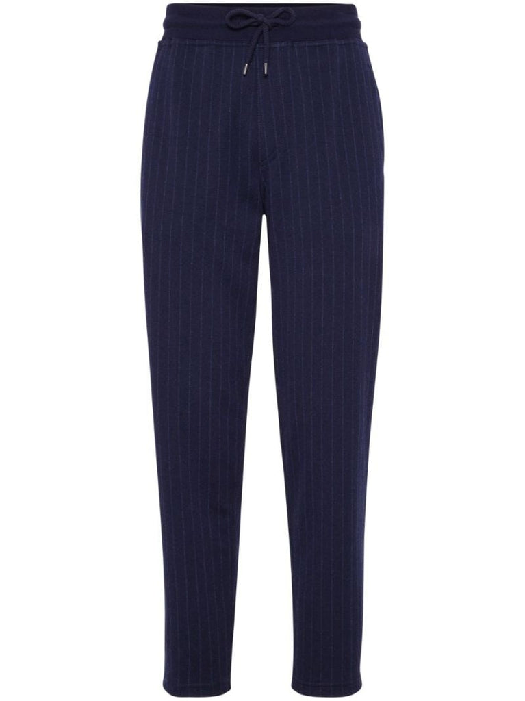 Blue Striped Track Pants