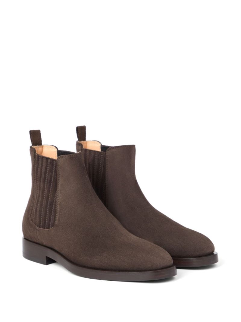 Brown Suede Ankle Boots