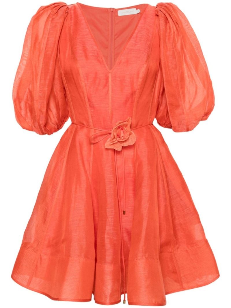Red Tranquility Flip Mini Dress