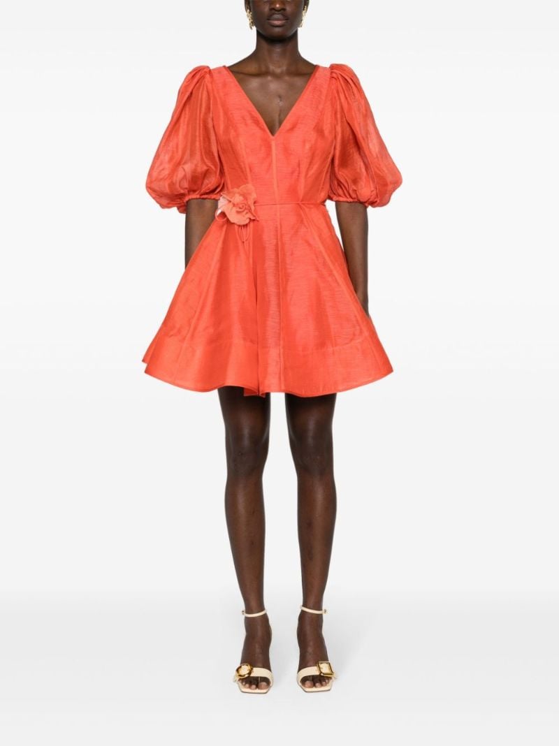 Red Tranquility Flip Mini Dress