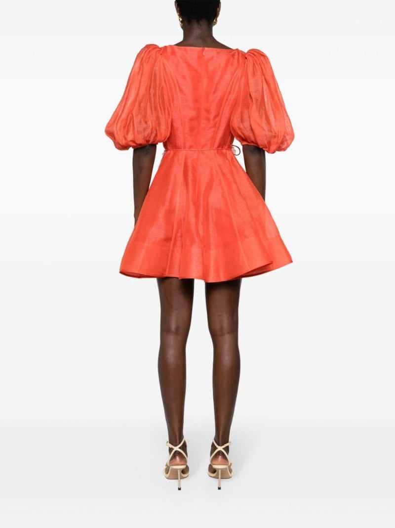 Red Tranquility Flip Mini Dress