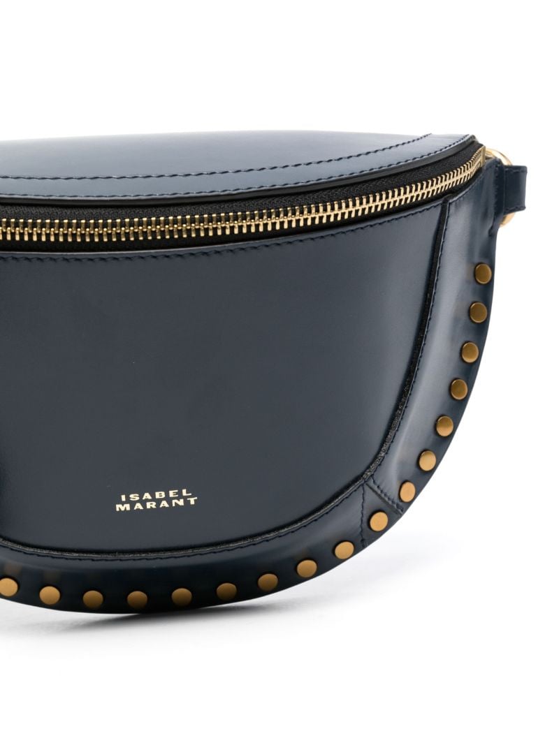 Blue Skano Leather Belt Bag