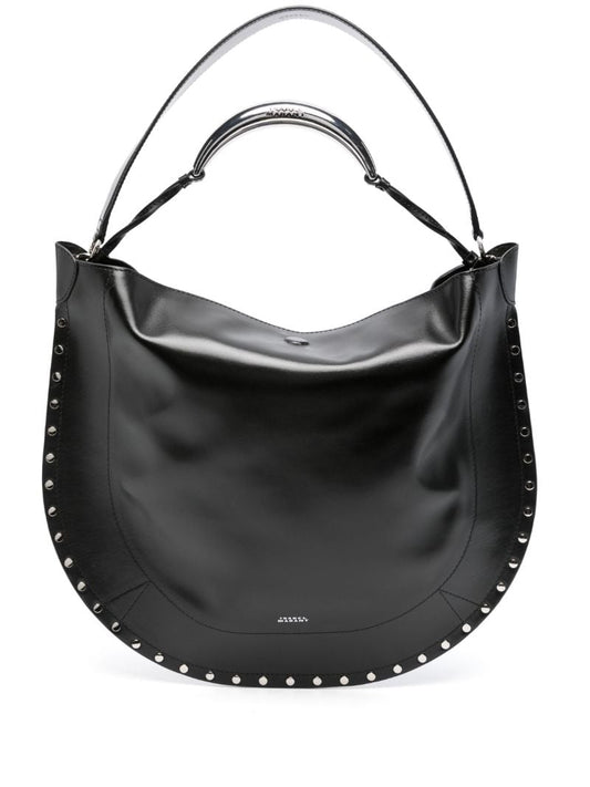 Black Oskan Leather Shoulder Bag