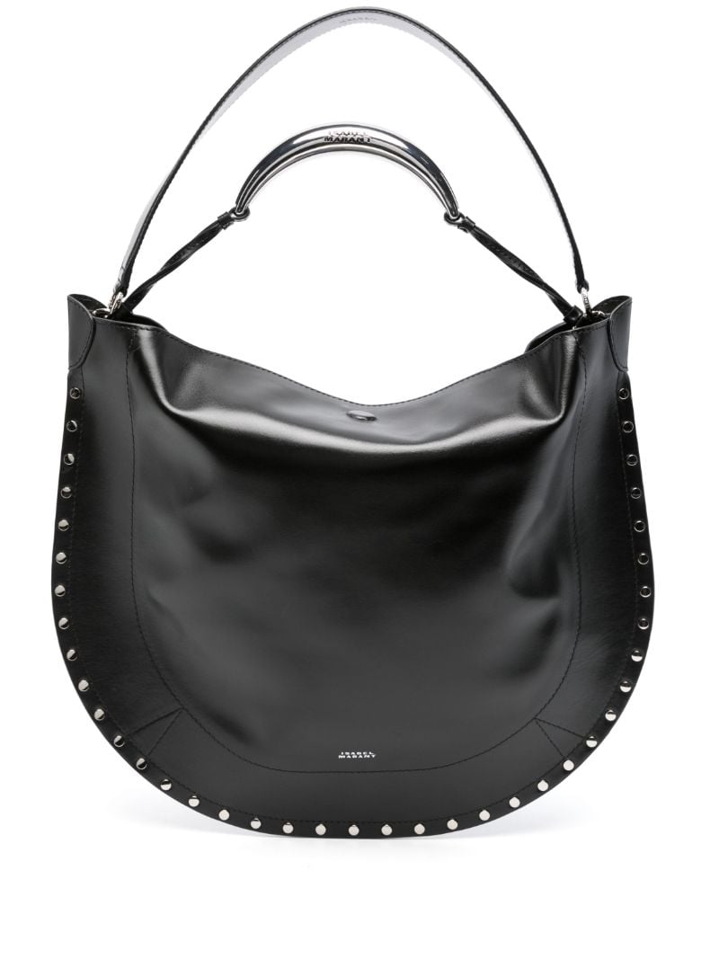 Black Oskan Leather Shoulder Bag
