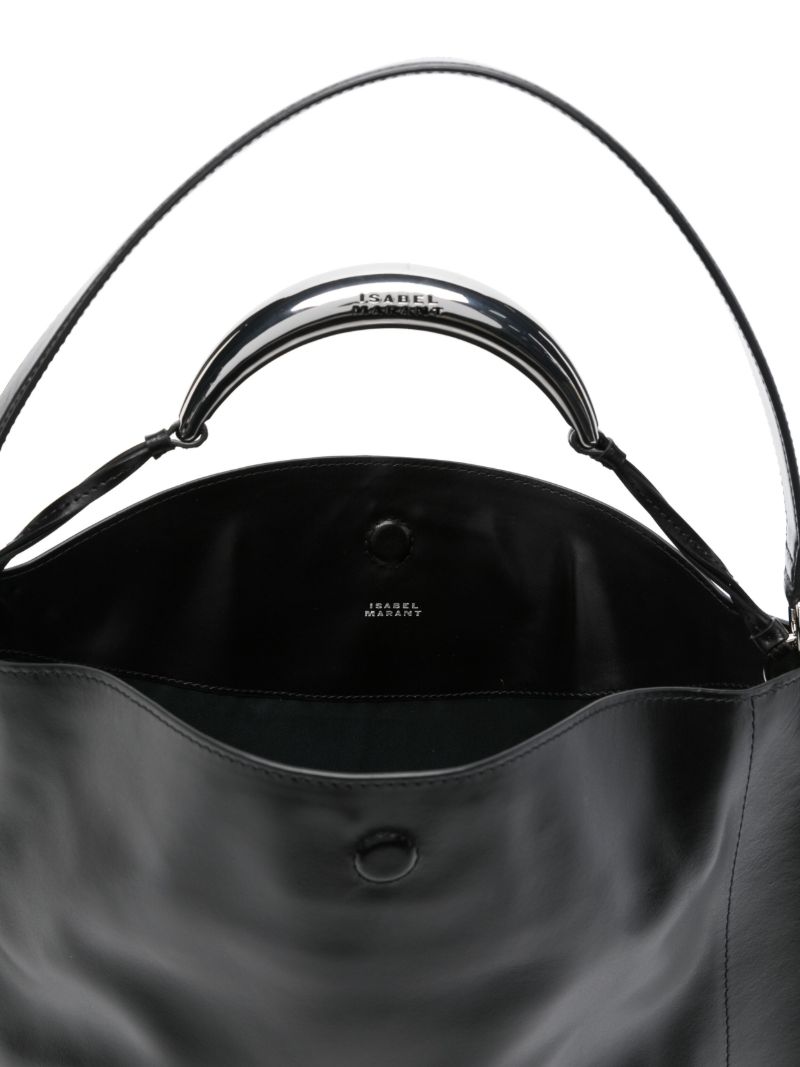 Black Oskan Leather Shoulder Bag