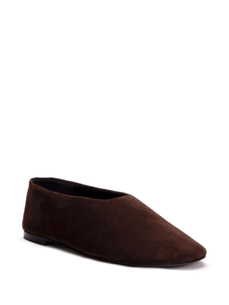 Brown Glove Suede Slippers